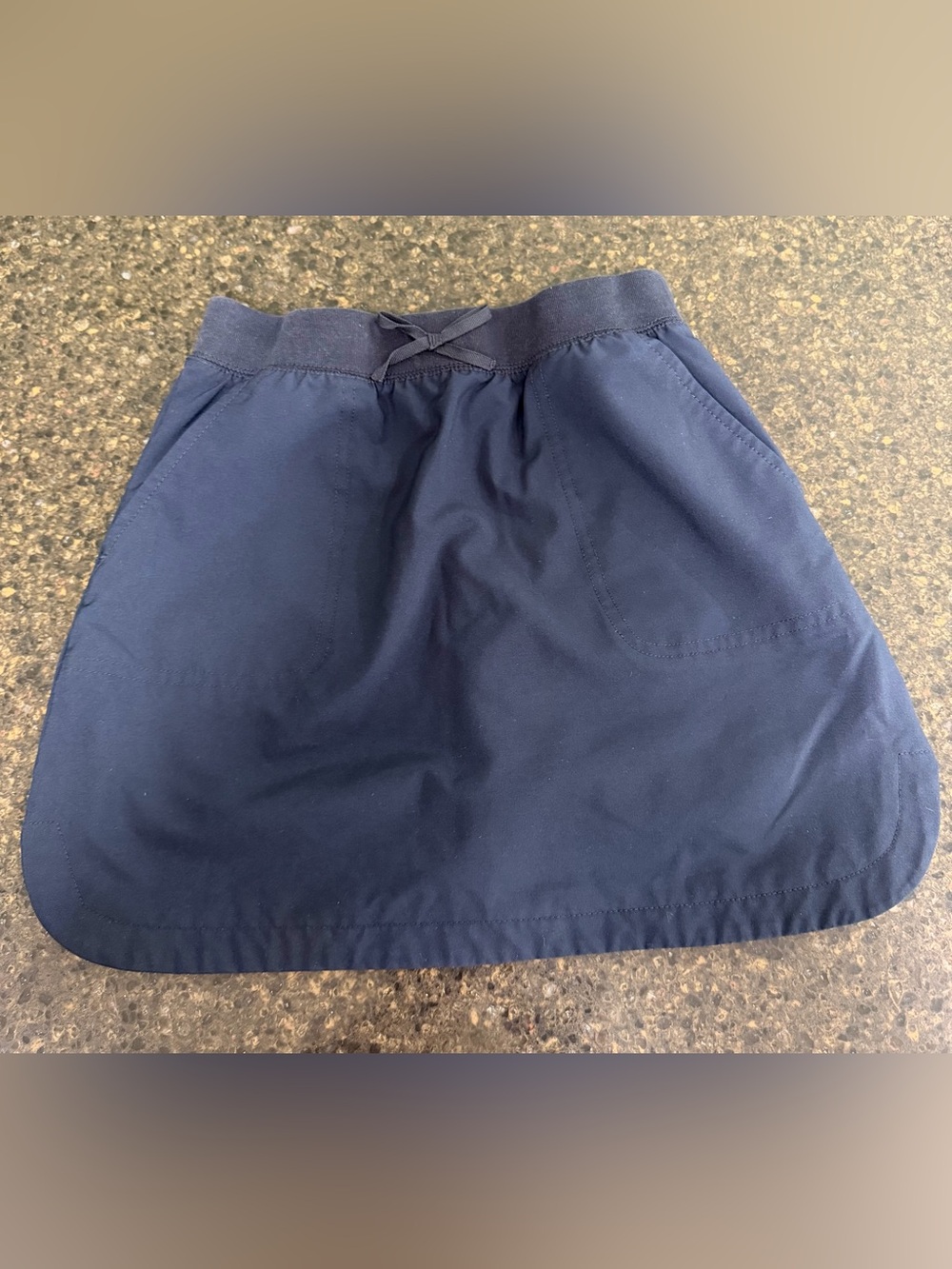 Nautica Navy Blue School Uniform Soft Elastic Waist Girls 7 Skort Skirt Shorts